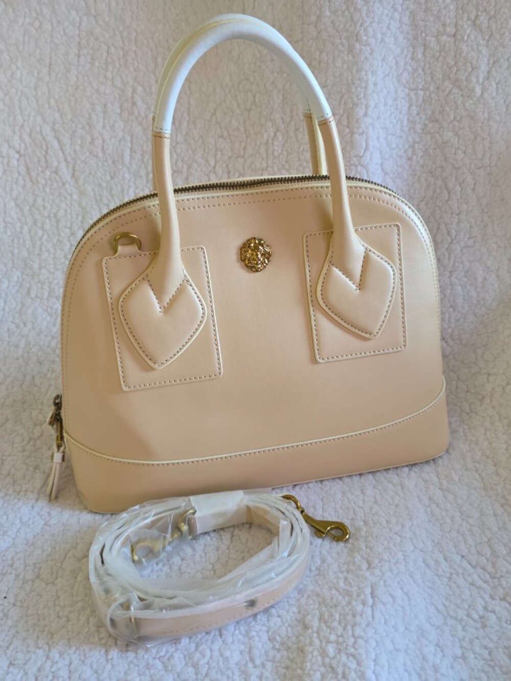 Anne Klein Dome Zip Top Crossbody Bag NWOT